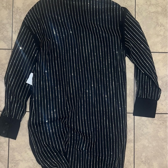 Shop Akira Black Rhinestone Shirt - Picture 6 of 6